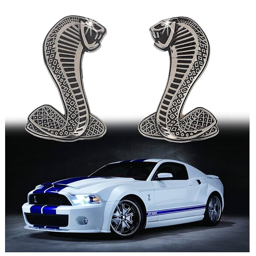 Amazon | 2 x Cobra Snakeエンブレムクロームメタルのドア